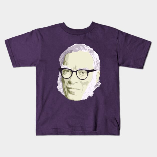 Isaac Asimov Kids T-Shirt by TropicalHuman